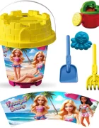 LEA TRADE Set cu galeata si accesorii pentru nisip si plaja 15 x 19 cm