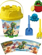 LEA TRADE Set cu galeata si accesorii pentru nisip si plaja 15 x 19 cm