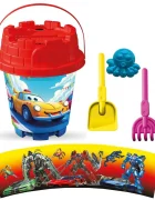 LEA TRADE Set cu galeata si accesorii pentru nisip si plaja 15 x 19 cm
