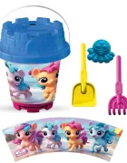 LEA TRADE Set cu galeata si accesorii pentru nisip si plaja 15 x 19 cm