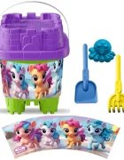 LEA TRADE Set cu galeata si accesorii pentru nisip si plaja 16 x 16 x 21 cm