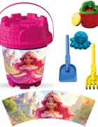 LEA TRADE Set cu galeata si accesorii pentru nisip si plaja 19 x 23 cm