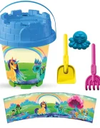 LEA TRADE Set cu galeata si accesorii pentru nisip si plaja 19 x 23 cm