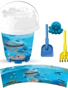 LEA TRADE Set cu galeata si accesorii pentru nisip si plaja 19 x 23 cm