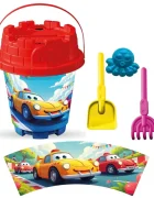 LEA TRADE Set cu galeata si accesorii pentru nisip si plaja 19 x 23 cm
