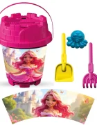 LEA TRADE Set cu galeata si accesorii pentru nisip si plaja 19 x 23 cm
