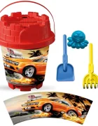 LEA TRADE Set cu galeata si accesorii pentru nisip si plaja 19 x 23 cm