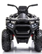 LeanToys Atv electric pentru copii Black XMX607 cu acumulator pornire la cheie tractiune 4x4 2 viteze roti din EVA lumini LED MP3 maxim 50 kg dimensiune 111 x 65 x 74 cm