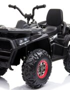 LeanToys Atv electric pentru copii Black XMX607 cu acumulator pornire la cheie tractiune 4x4 2 viteze roti din EVA lumini LED MP3 maxim 50 kg dimensiune 111 x 65 x 74 cm