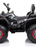 LeanToys Atv electric pentru copii Black XMX607 cu acumulator pornire la cheie tractiune 4x4 2 viteze roti din EVA lumini LED MP3 maxim 50 kg dimensiune 111 x 65 x 74 cm