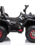 LeanToys Atv electric pentru copii Black XMX607 cu acumulator pornire la cheie tractiune 4x4 2 viteze roti din EVA lumini LED MP3 maxim 50 kg dimensiune 111 x 65 x 74 cm