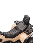 LeanToys Atv electric pentru copii Can Am Outlander black 4 motoare x 200W scaun cu piele ecologica roti eva lumini led panou multimedia usb sd mp3 si bluetooth