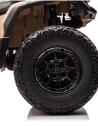 LeanToys Atv electric pentru copii Can Am Outlander kaki 4 motoare x 200W scaun cu piele ecologica roti eva lumini led panou multimedia usb sd mp3 si bluetooth
