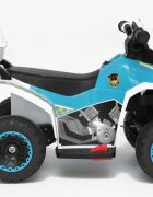 LeanToys Atv electric pentru copii Police Quad GTS1188-A White motor puternic de 45W baterie de 6V4.5Ah cu 2 viteze intuitive viteza maxima 3 kmh faruri luminoase scaun ergonomic dimensiune 78.5 x 40.5 x 46 cm