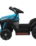 LeanToys Buldozer electric pentru copii 6V cupa mobila lumini si sunete frana automata 87x42x44 cm Blue