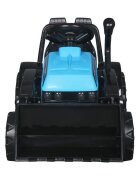 LeanToys Buldozer electric pentru copii 6V cupa mobila lumini si sunete frana automata 87x42x44 cm Blue