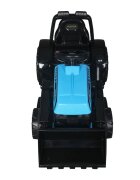 LeanToys Buldozer electric pentru copii 6V cupa mobila lumini si sunete frana automata 87x42x44 cm Blue