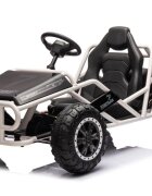 LeanToys Kart electric pentru copii cu roti EVA scaun din piele si centura siguranta Black