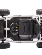 LeanToys Kart electric pentru copii cu roti EVA scaun din piele si centura siguranta Black
