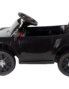 LeanToys Masinuta electrica pentru copii 90W cu telecomanda lumini si sunete 2 motoare frana automata si panou audio Black