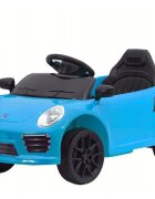 LeanToys Masinuta electrica pentru copii 90W cu telecomanda lumini si sunete 2 motoare frana automata si panou audio Blue