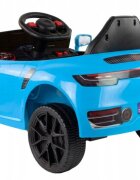 LeanToys Masinuta electrica pentru copii 90W cu telecomanda lumini si sunete 2 motoare frana automata si panou audio Blue