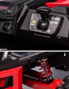 LeanToys Masinuta electrica pentru copii Buggy Army 24V cu tractiune 4x4 transmisie automata cu 3 viteze lumini led fataspate intrare mp3 aux usb bluetooth roti eva moi