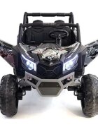 LeanToys Masinuta electrica pentru copii Buggy Army 24V cu tractiune 4x4 transmisie automata cu 3 viteze lumini led fataspate intrare mp3 aux usb bluetooth roti eva moi