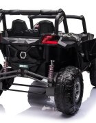 LeanToys Masinuta electrica pentru copii Buggy Army 24V cu tractiune 4x4 transmisie automata cu 3 viteze lumini led fataspate intrare mp3 aux usb bluetooth roti eva moi