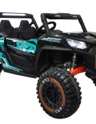 LeanToys Masinuta electrica pentru copii Buggy NEL-913 Black tractiune integrala 4x4 echipat cu Bluetooth USB si MP3 lumini LED fataspate