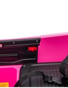 LeanToys Masinuta electrica pentru copii Dodge Charger RT Pink motor 2x200W baterie de 24V7Ah telecomanda 2.4G faruri LED fataspate sistem audio integrat cu bluetooth USB card Micro SD intrare MP3 135 x 68 x 50 cm