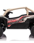 LeanToys Masinuta electrica pentru copii licentiat Kawasaki JS330 motor 2x100W baterie 24V5A roti din spuma EVA lumini LED telecomanda 2.4G conexiune Bluetooth si port USBMP3 dimensiune 100 x 64 x 56 cm