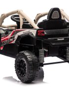 LeanToys Masinuta electrica pentru copii licentiat Kawasaki JS330 motor 2x100W baterie 24V5A roti din spuma EVA lumini LED telecomanda 2.4G conexiune Bluetooth si port USBMP3 dimensiune 100 x 64 x 56 cm