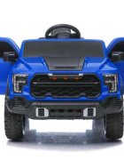 LeanToys Masinuta electrica pentru copii P4 Blue acumulator 12V7Ah tractiune integrala 4 x 45W roti EVA scaun piele lumini LED MP3 dimensiune 119 x 68 x 58 cm