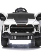 LeanToys Masinuta electrica pentru copii P4 White acumulator 12V7Ah tractiune integrala 4 x 45W roti EVA scaun piele lumini LED MP3 dimensiune 119 x 68 x 58 cm