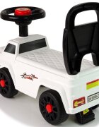 LeanToys Masinuta pentru copii fara pedale Starlight White spatar cu posibilitatea de impingere claxon de la 18 luni