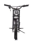 LeanToys Motocicleta electrica pentru copii A9901 Black cu suspensii roti pneumatice motor de 350W baterie de 2x18V9Ah viteza 8-15 kmh franare automata la eliberarea pedalei de acceleratie dimensiune 116 x 53 x 75 cm