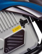 LeanToys Motocicleta electrica pentru copii A9901 Blue cu suspensii roti pneumatice motor de 350W baterie de 2x18V9Ah viteza 8-15 kmh franare automata la eliberarea pedalei de acceleratie