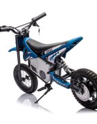 LeanToys Motocicleta electrica pentru copii A9901 Blue cu suspensii roti pneumatice motor de 350W baterie de 2x18V9Ah viteza 8-15 kmh franare automata la eliberarea pedalei de acceleratie