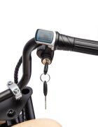 LeanToys Motocicleta electrica pentru copii A9902 Kaki cu pornire la cheie si motor 350W baterie 36V frana cu discuri pe spate si frana de mana faruri functionale viteza maxima 5-7 kmh dimensiune 112 x 54 x 72 cm