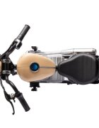 LeanToys Motocicleta electrica pentru copii A9902 Kaki cu pornire la cheie si motor 350W baterie 36V frana cu discuri pe spate si frana de mana faruri functionale viteza maxima 5-7 kmh dimensiune 112 x 54 x 72 cm