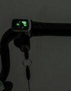 LeanToys Motocicleta electrica pentru copii A9902 Kaki cu pornire la cheie si motor 350W baterie 36V frana cu discuri pe spate si frana de mana faruri functionale viteza maxima 5-7 kmh dimensiune 112 x 54 x 72 cm