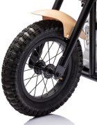 LeanToys Motocicleta electrica pentru copii A9902 Kaki cu pornire la cheie si motor 350W baterie 36V frana cu discuri pe spate si frana de mana faruri functionale viteza maxima 5-7 kmh dimensiune 112 x 54 x 72 cm