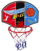 LeanToys Set cos de baschet cu minge si pompa Enthusiast Sport