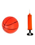 LeanToys Set cos de baschet cu minge si pompa Enthusiast Sport