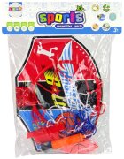 LeanToys Set cos de baschet cu minge si pompa Enthusiast Sport