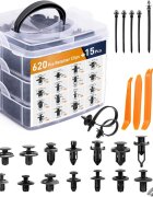 LeanToys Set instrumente de dezasamblare si 620 cleme de dimensiuni universale in caseta organizatoare