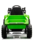 LeanToys Tractor electric pentru copii cu Cupa si Remorca detasabila telecomanda 2.4G cu 2 motoare de 45W baterie de 12V45Ah sistem audio integrat USB MP3 AUX capacitate 30 kg viteza maxima 3.5 kmh