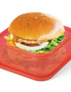 Lebez Set 4 caserole pranz din tritan transparent