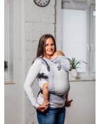 Lenny Lamb Marsupiu LennyGo SSC Toddler Mesh Basic Line Little Herringbone Grey
